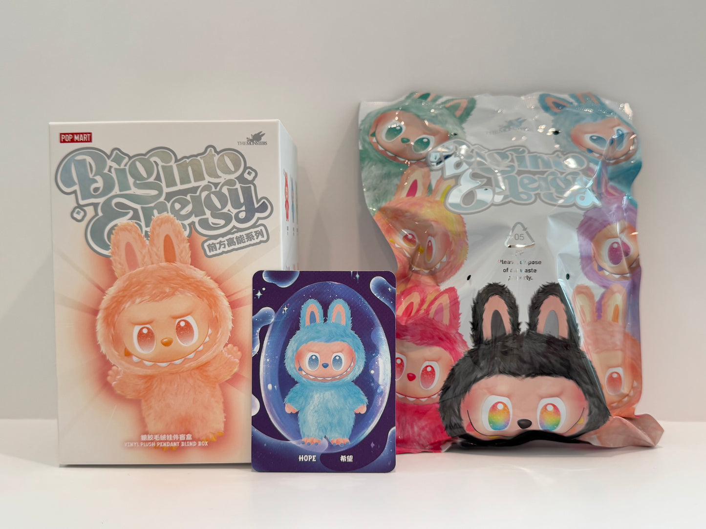 Hope - Big Into Energy V3 Labubu (Sealed Bag, Resealed Box)