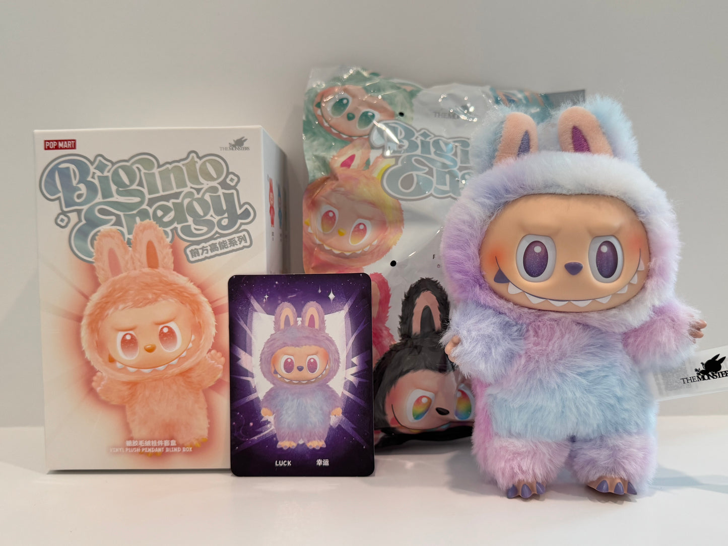 Luck - Big Into Energy V3 Labubu (Sealed Bag, Resealed Box)