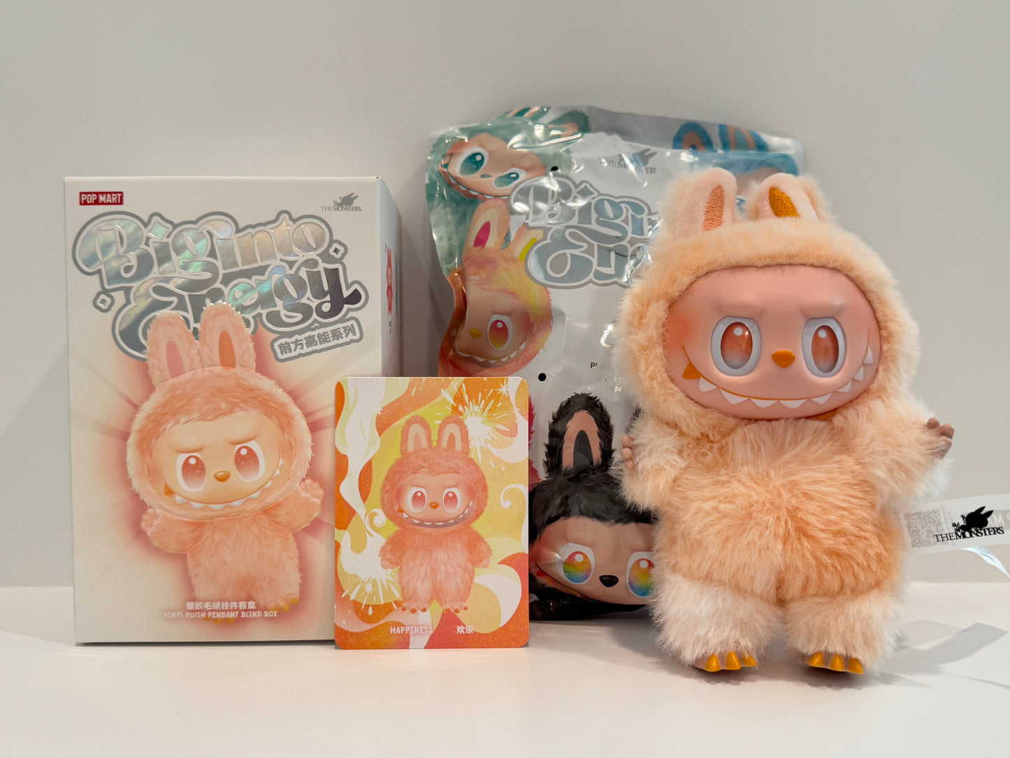 Happiness - Big Into Energy V3 Labubu (Sealed Bag, Resealed Box)