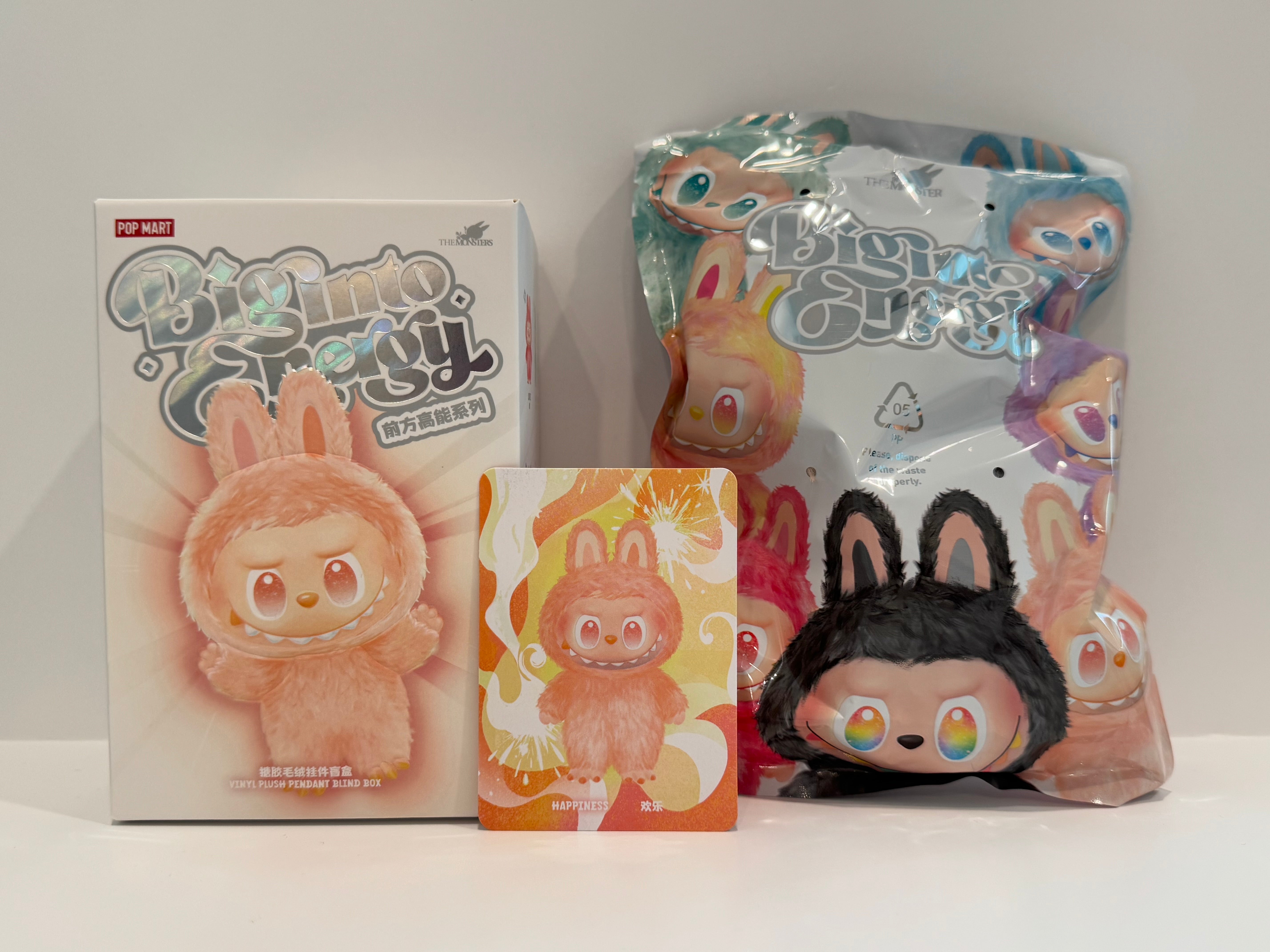 Happiness - Big Into Energy V3 Labubu (Sealed Bag, Resealed
